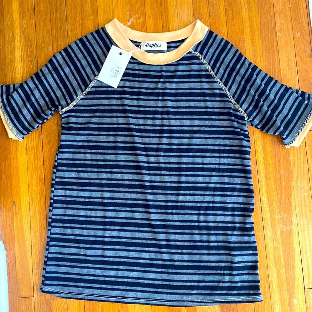 NWT Striped 3/4 Sleeve Shirt